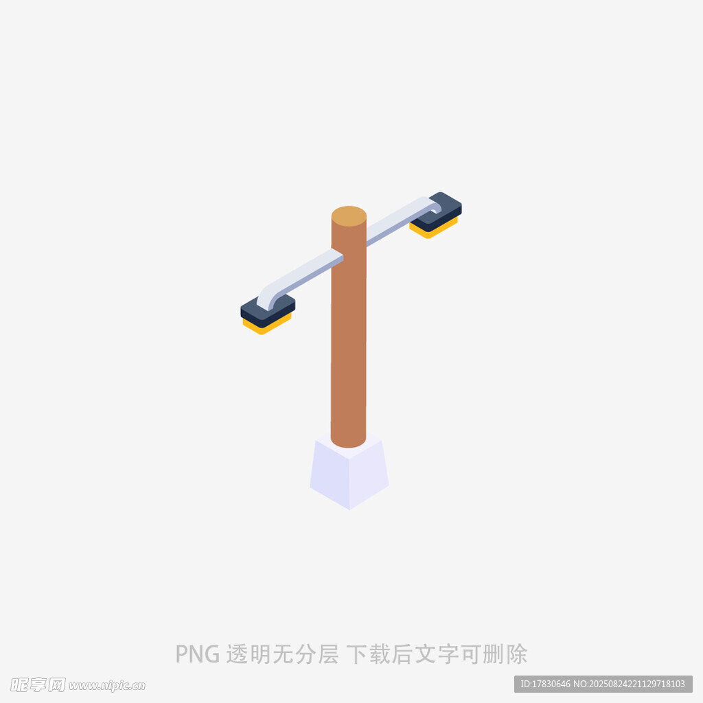 戶外雙杠健身器材模型
