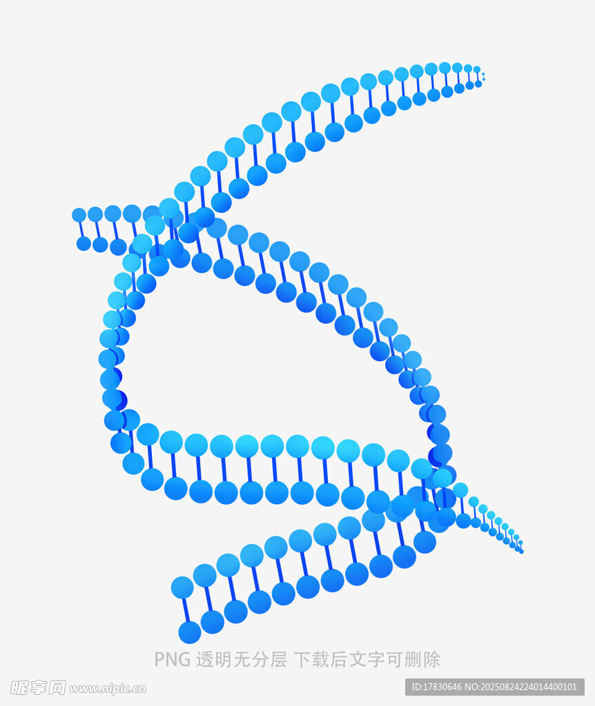 藍色螺旋結(jié)構(gòu)分子模型