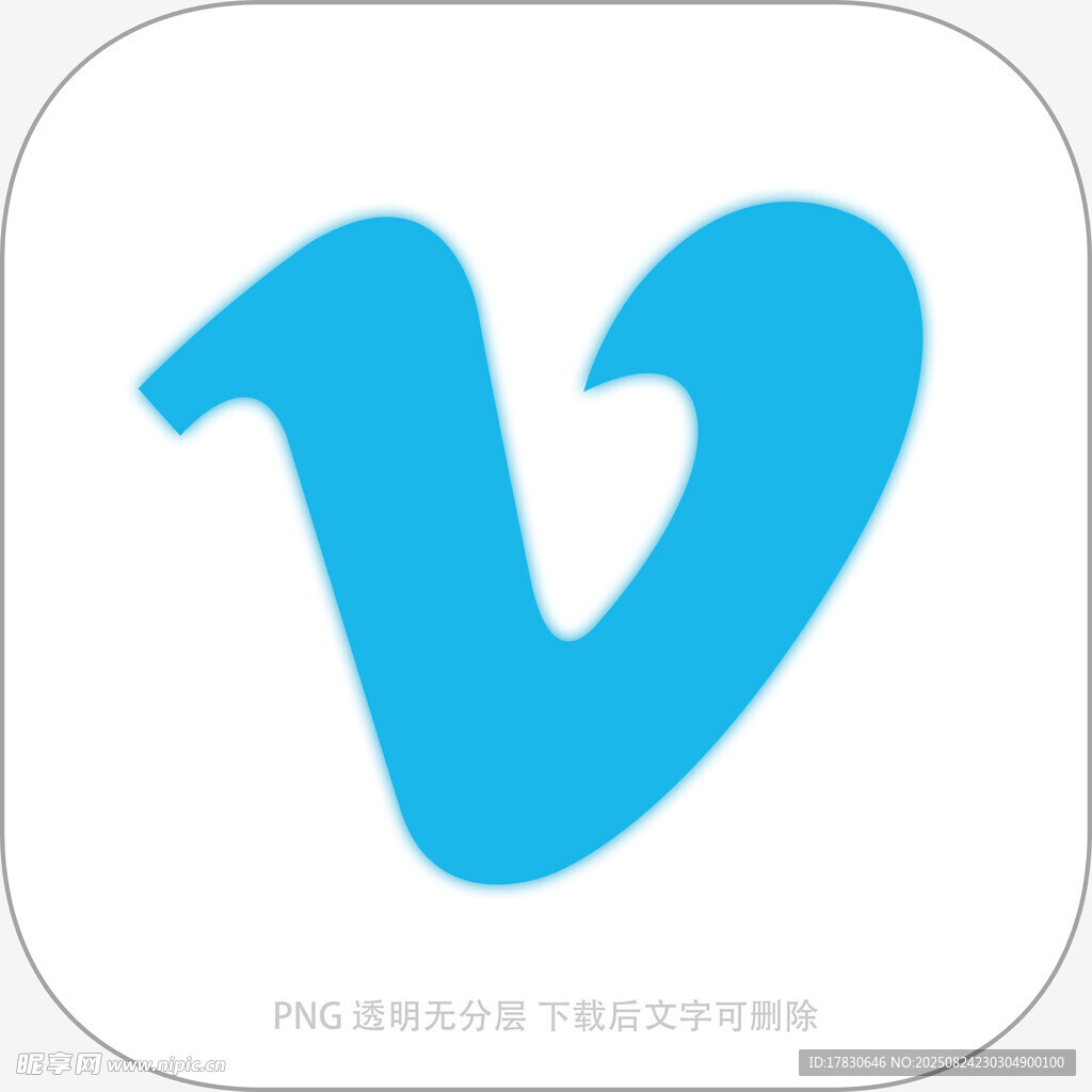 藍(lán)色V形圖標(biāo)