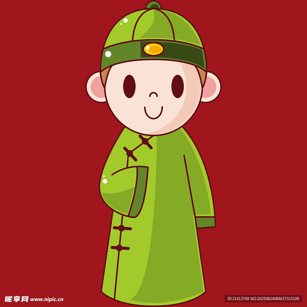 清朝小童子形象
