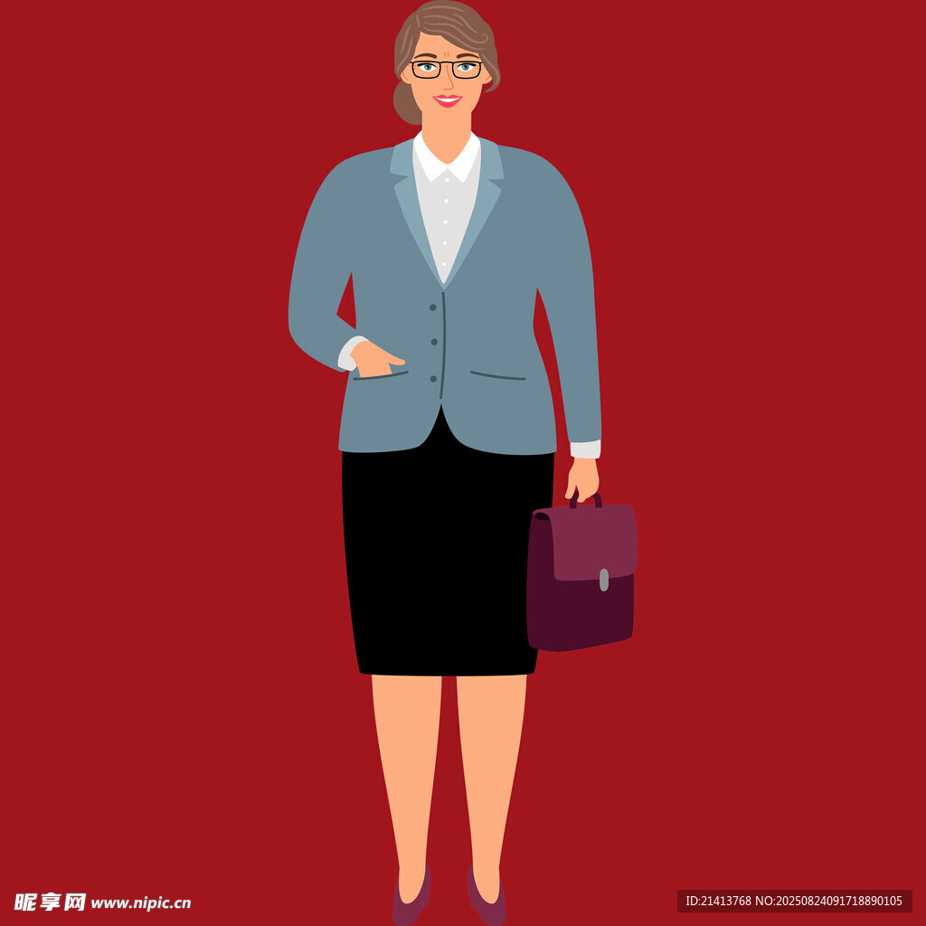 職業(yè)女性形象 手提公文包
