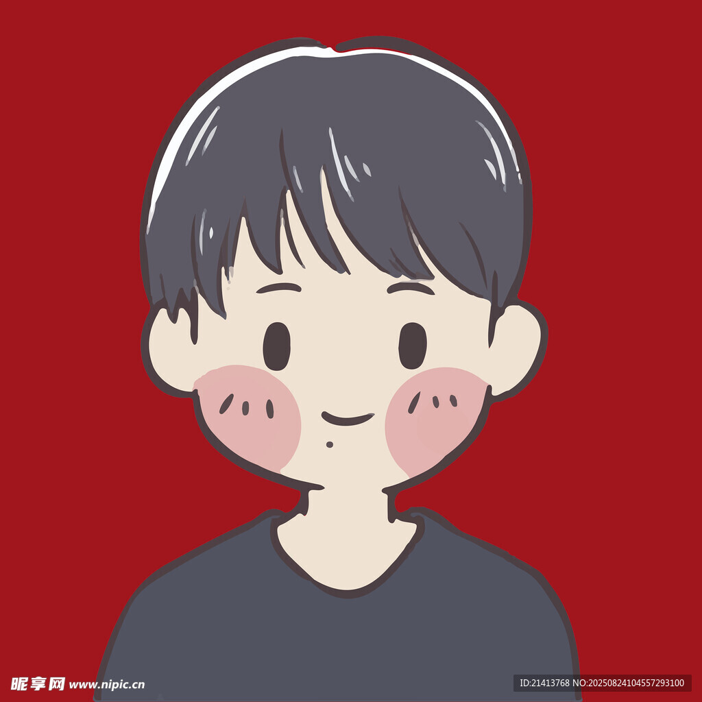 可愛短發(fā)男孩頭像