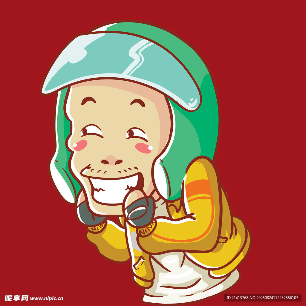 卡通賽車(chē)手形象