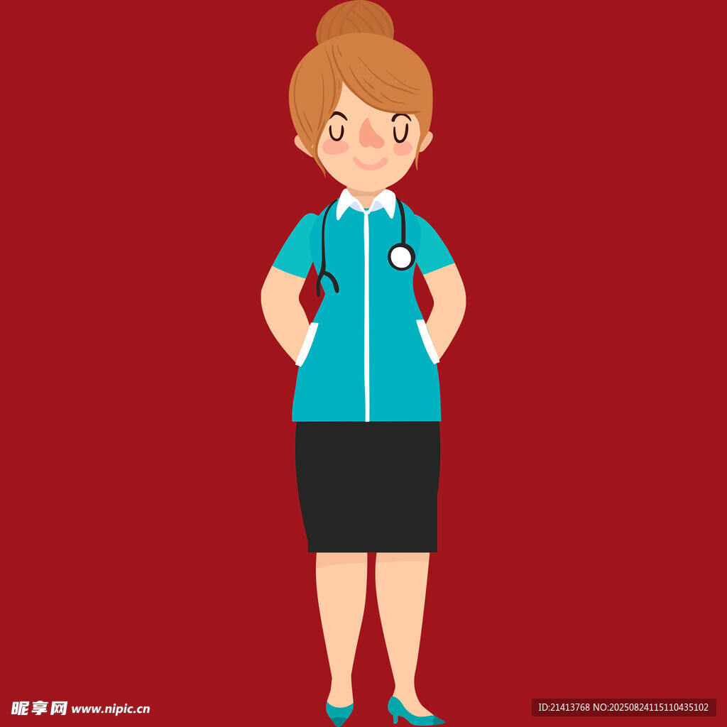 穿制服的女性醫(yī)護(hù)人員