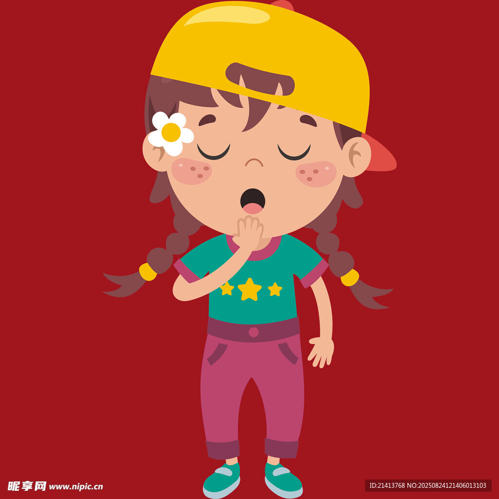 俏皮扎辮小孩閉眼吹泡泡