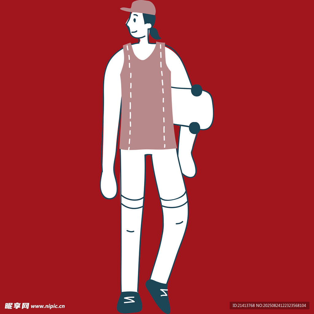 時(shí)尚穿搭的卡通人物形象