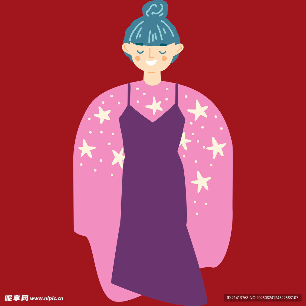 身著星飾服飾的時(shí)尚女性