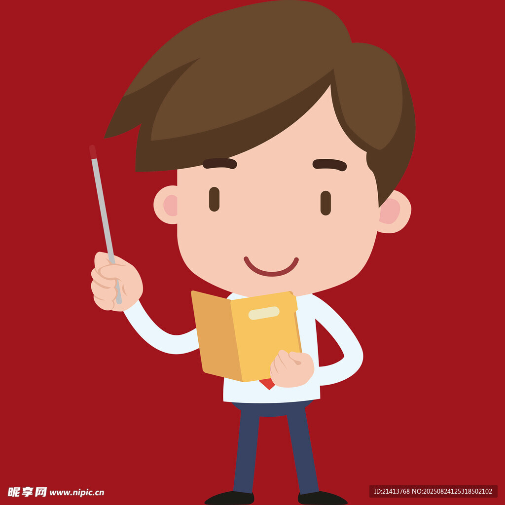 男教師授課形象