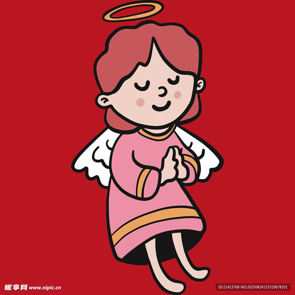 祈禱的可愛(ài)小天使