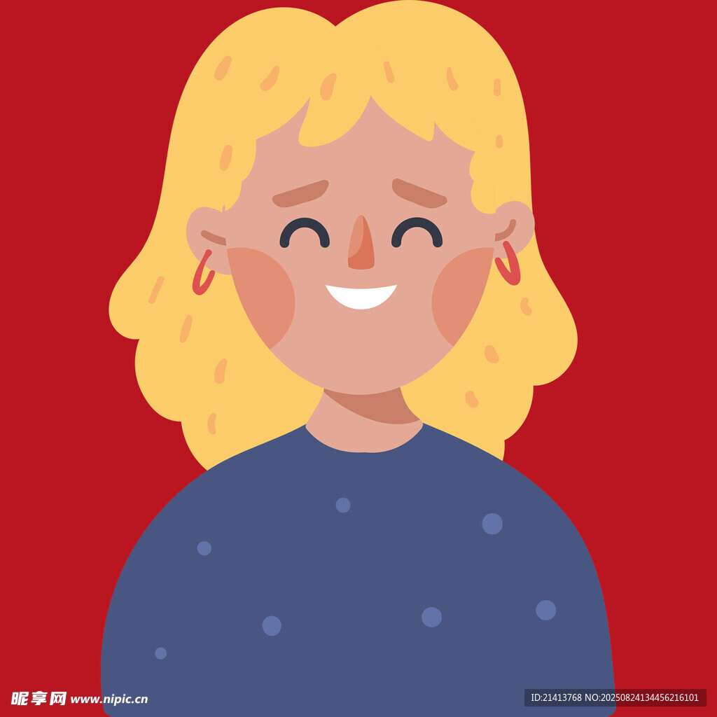 微笑的金發(fā)女孩