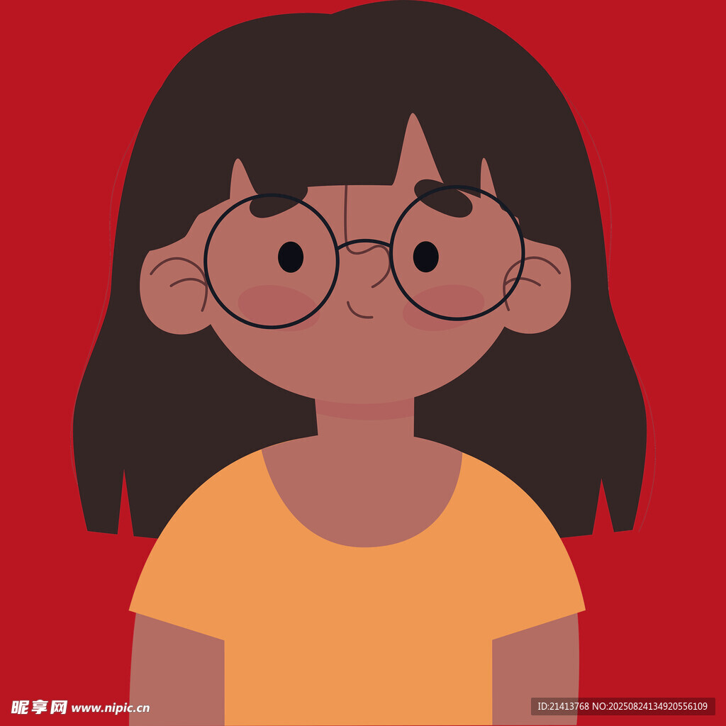 戴眼鏡的黃衣女孩