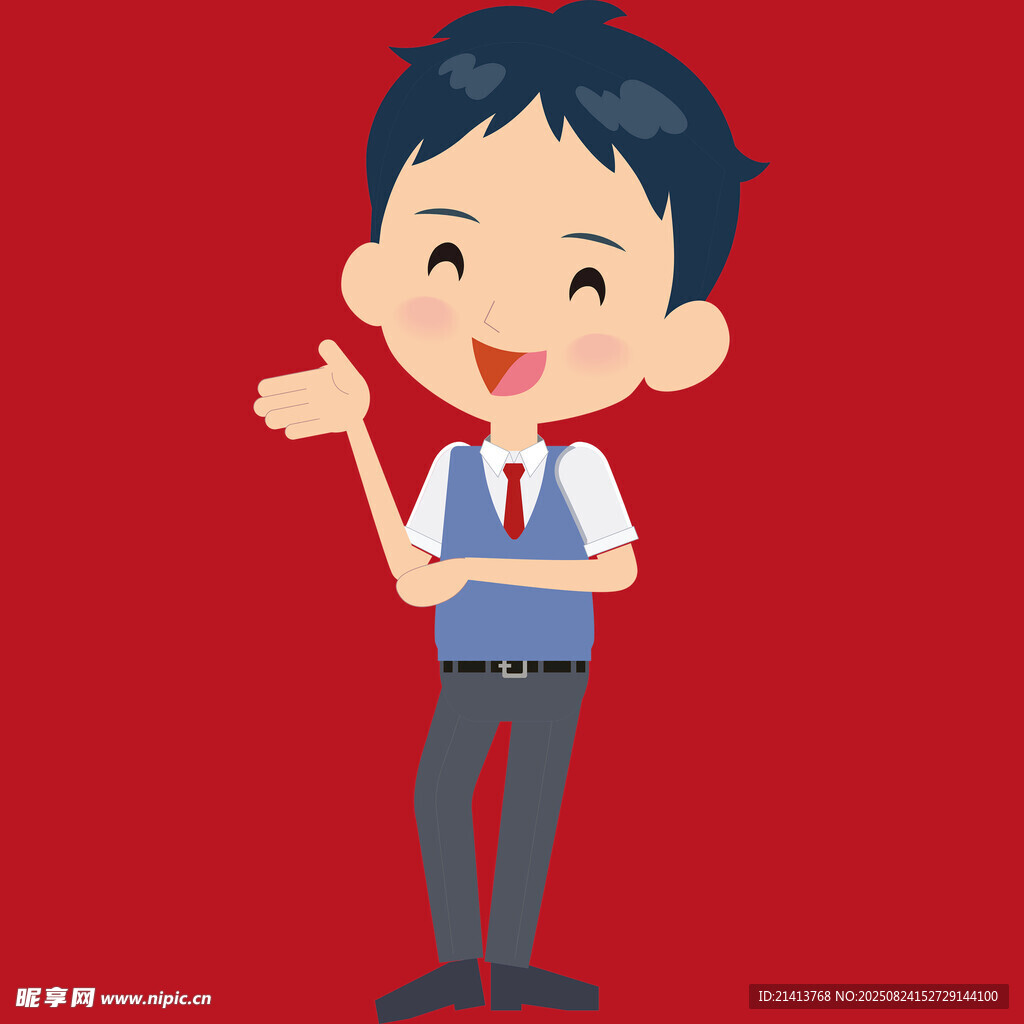 商務(wù)男孩指引方向