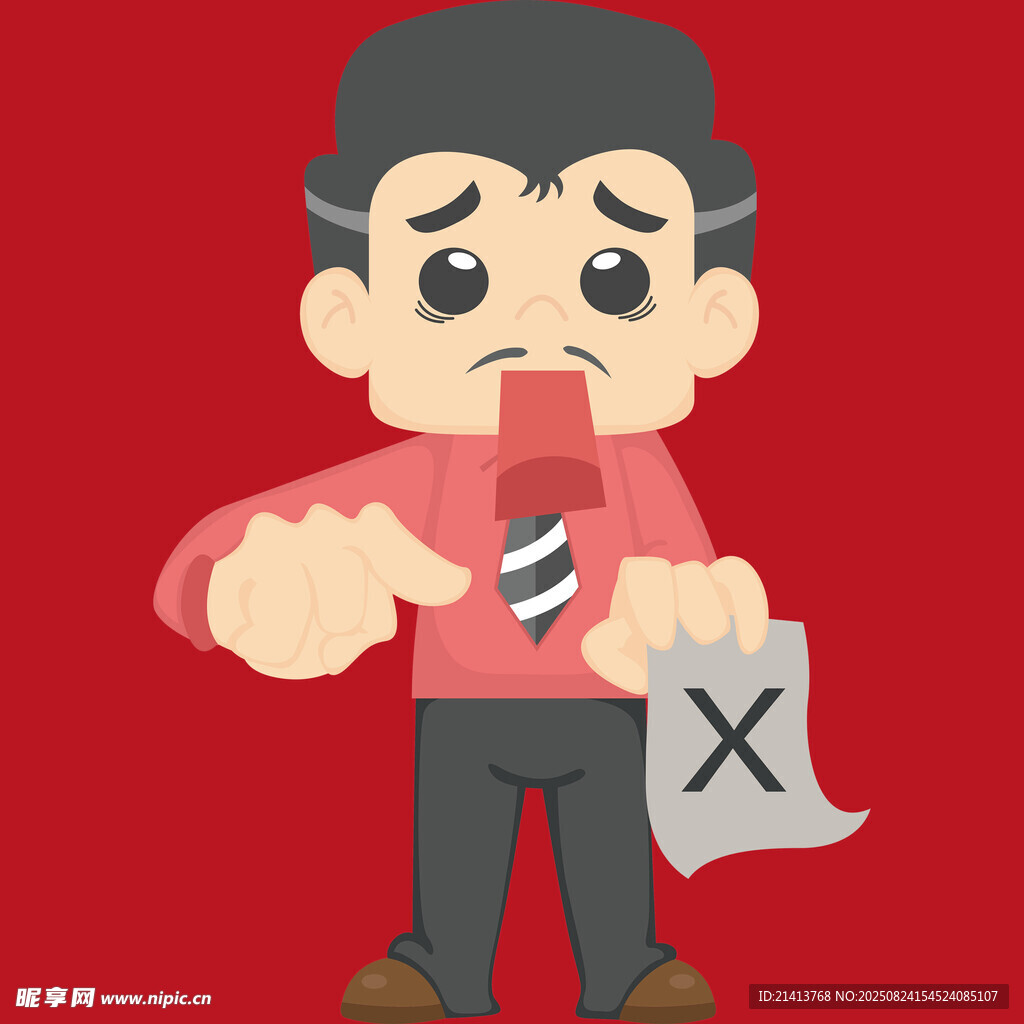 男子手持話筒拒絕文件