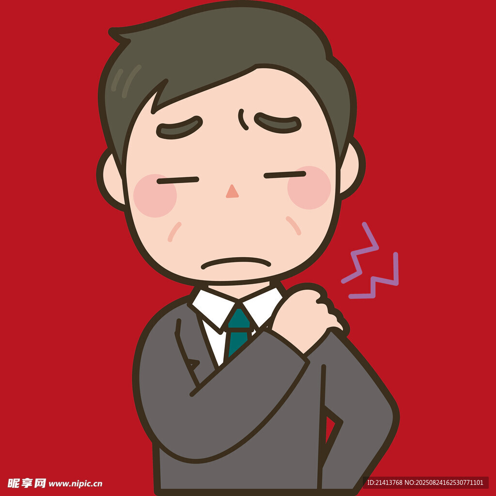 商務(wù)男士苦惱撓肩