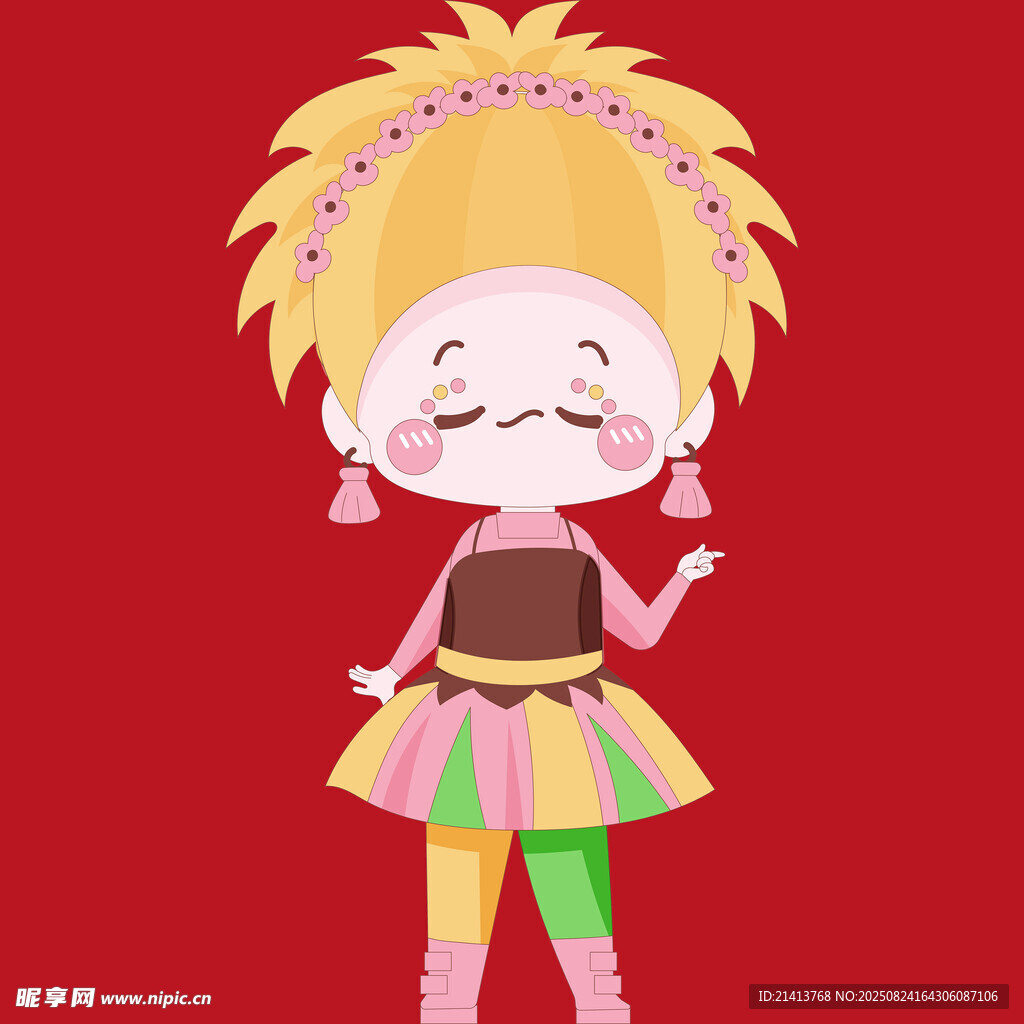 俏皮卡通女孩造型展示