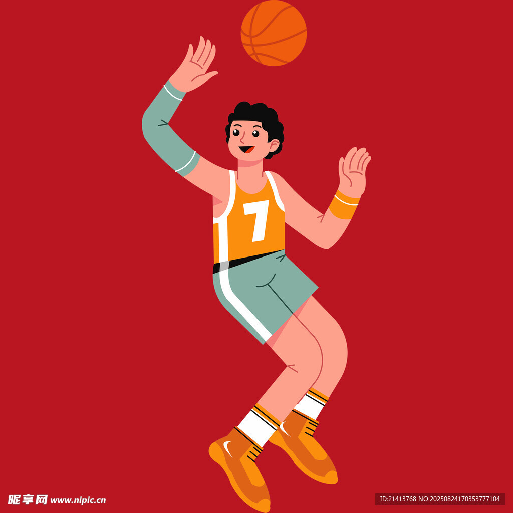 籃球運動員空中接球瞬間