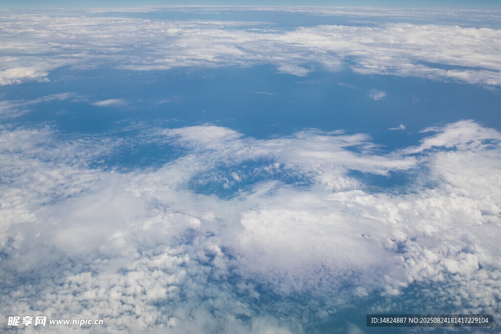 高空俯瞰的云海美景