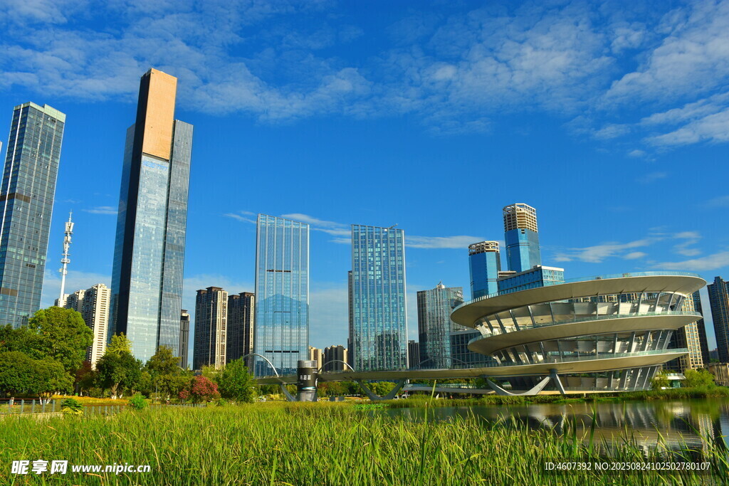 城市天際線與綠地景觀