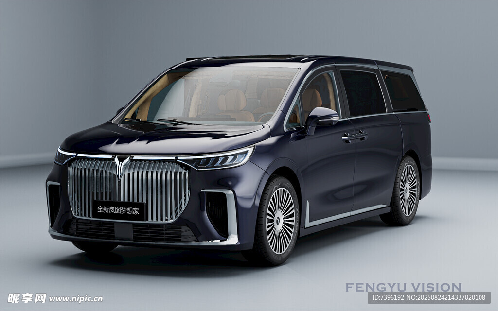 黑色豪華MPV汽車展示夢(mèng)想家