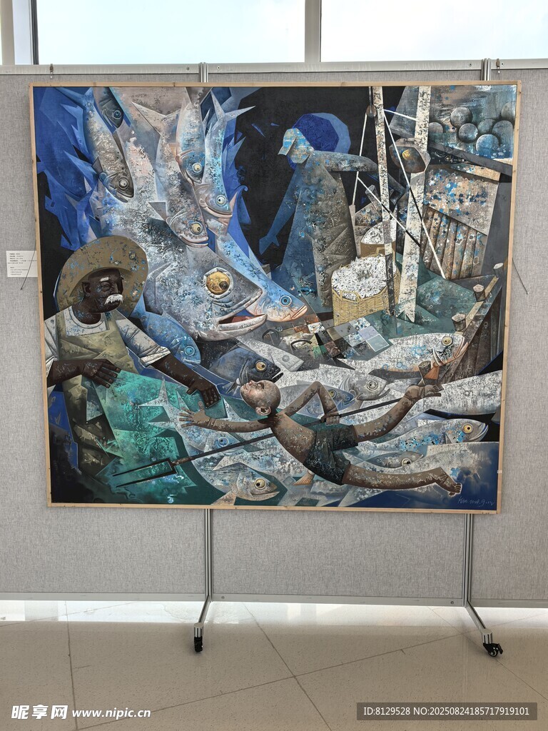 大型壁畫展示于室內(nèi)空間