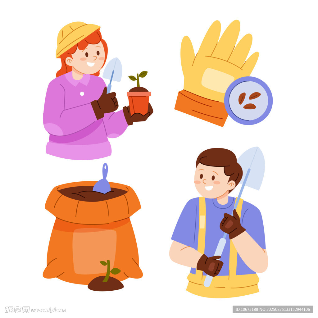 園藝活動種植與工具使用