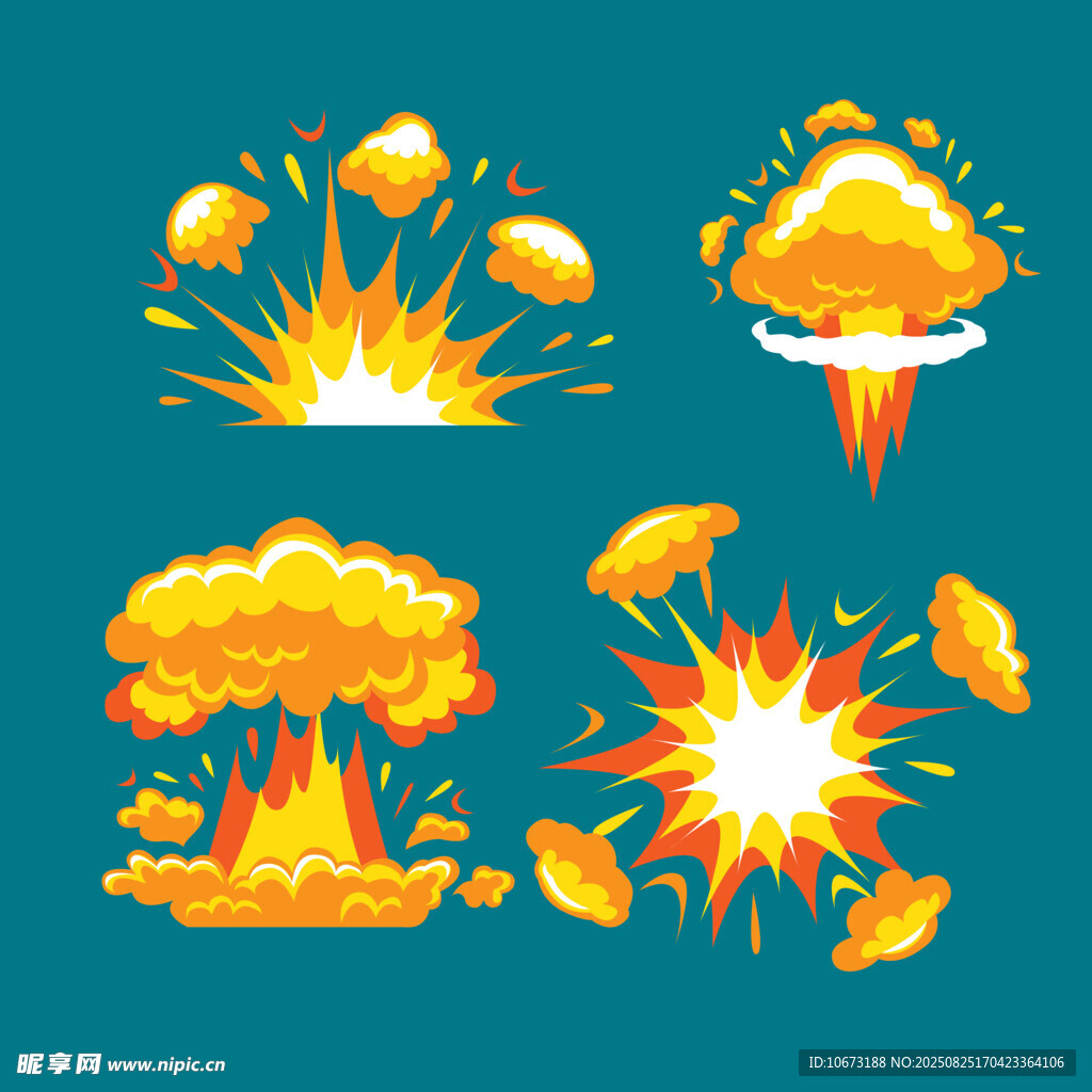 爆炸特效圖標集合