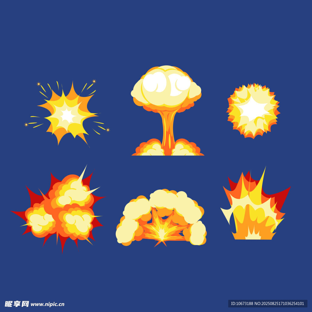 爆炸特效圖標(biāo)集合