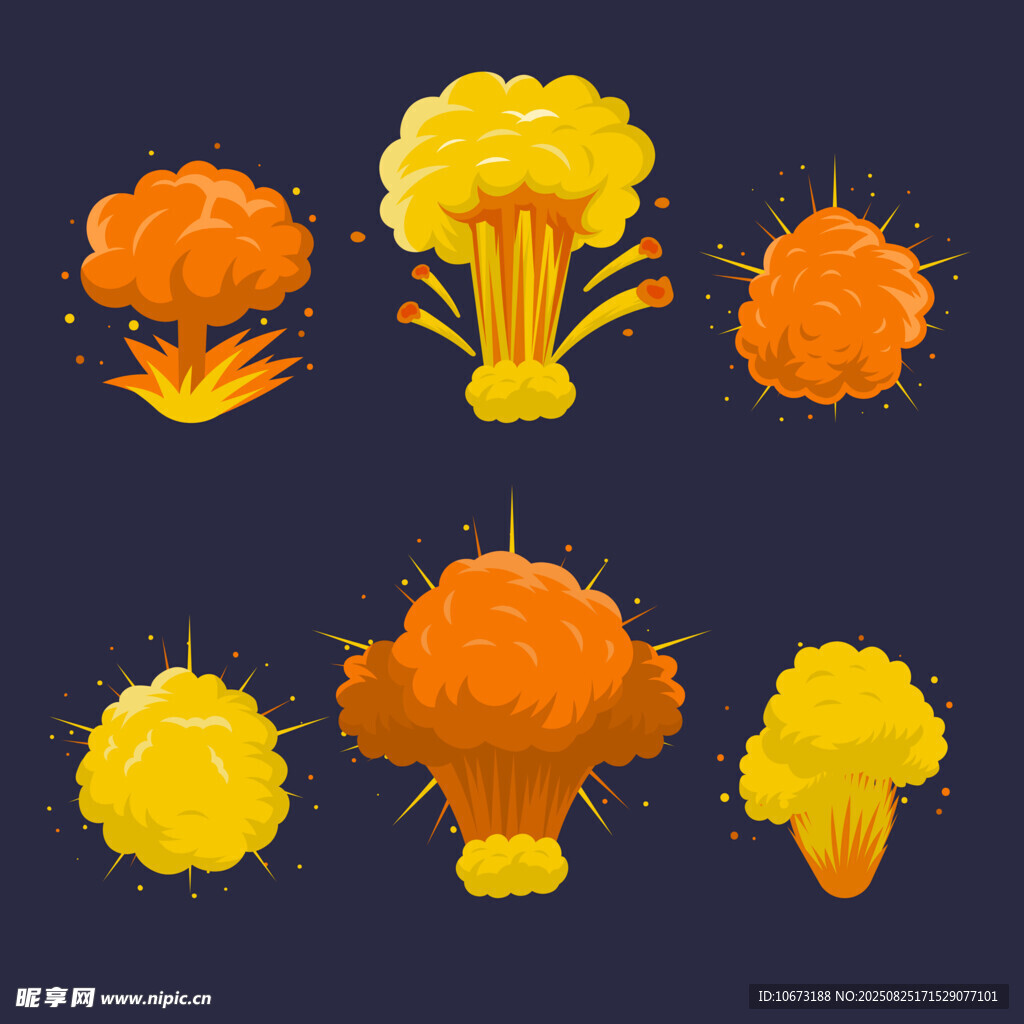 多彩花椰菜插畫