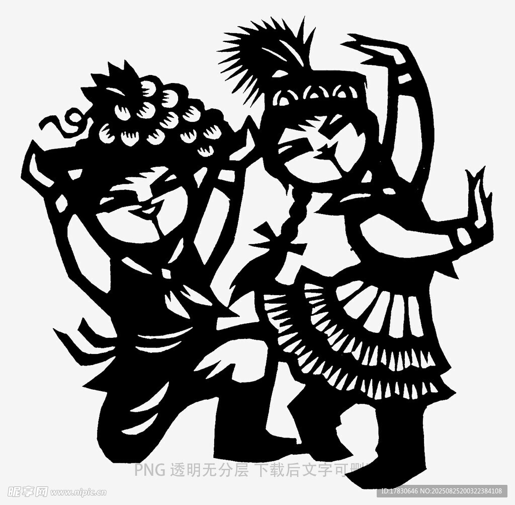 民族舞蹈剪影