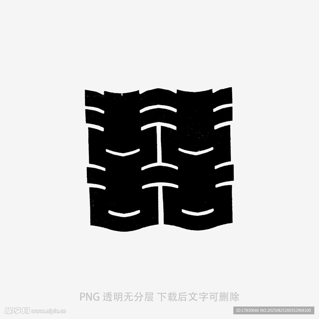 中式瓦片圖案設(shè)計元素