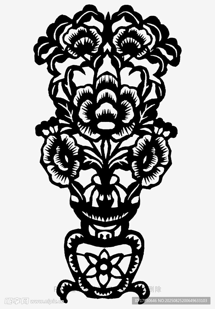 復(fù)古花卉裝飾圖案
