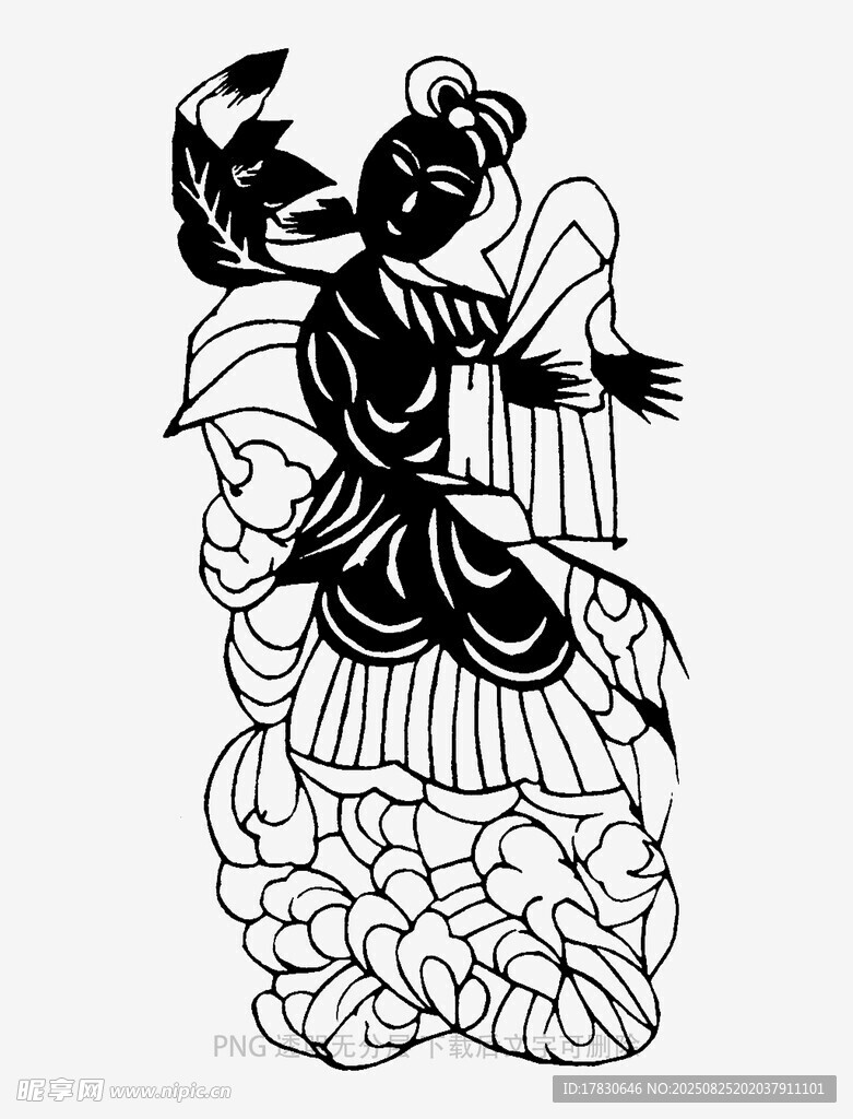 敦煌飛天仙女剪紙藝術(shù)