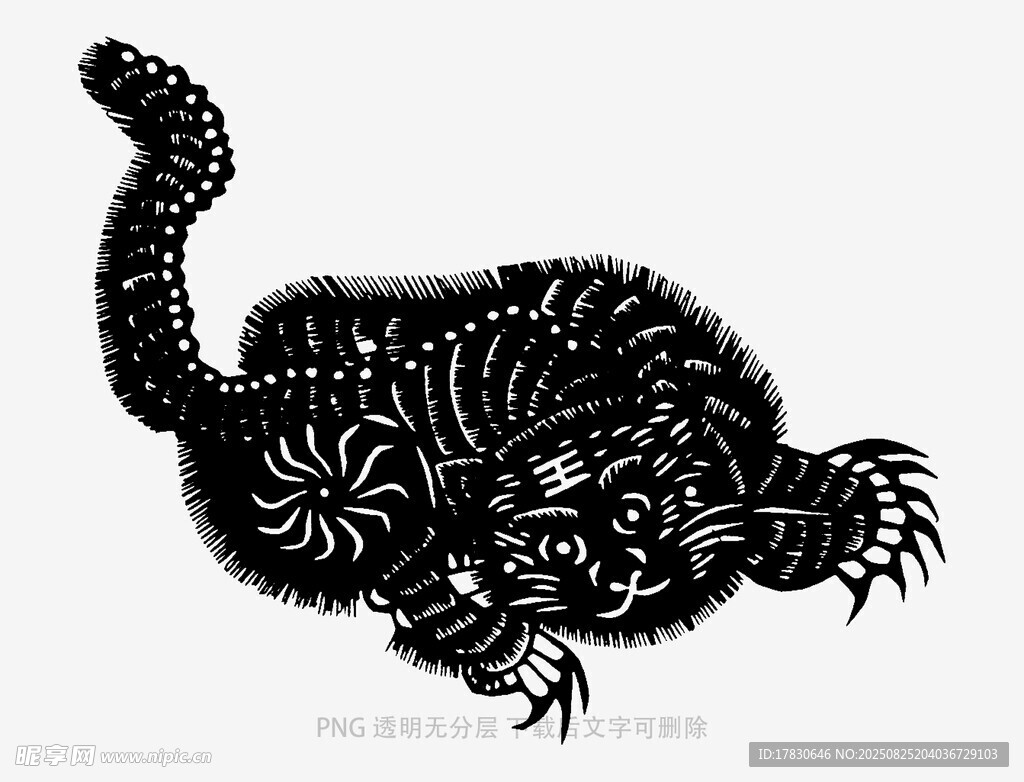 神秘花紋怪獸插畫