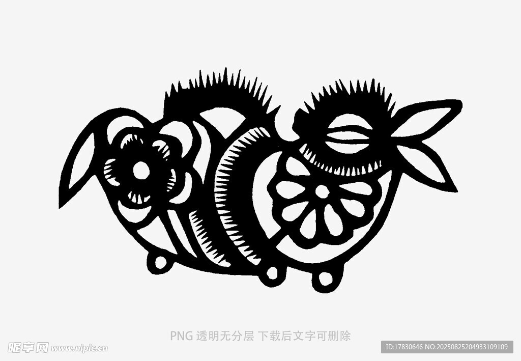 剪紙風(fēng)格貓頭鷹圖案