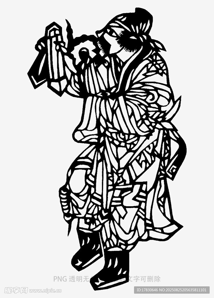 古代武將形象插畫