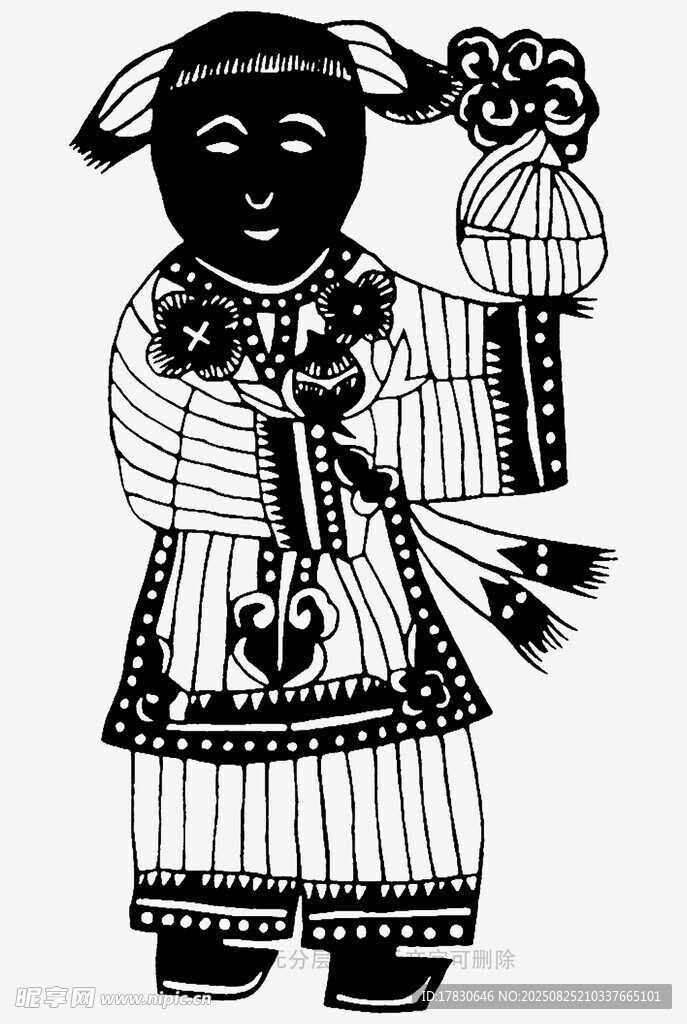 傳統(tǒng)剪紙人物形象