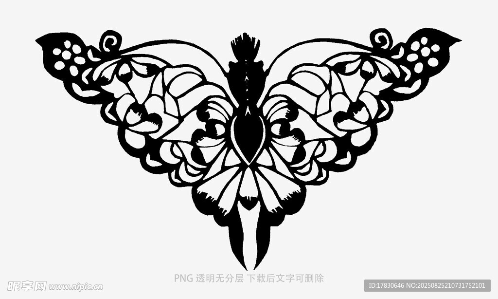 精致蝴蝶紋身圖案設(shè)計(jì)