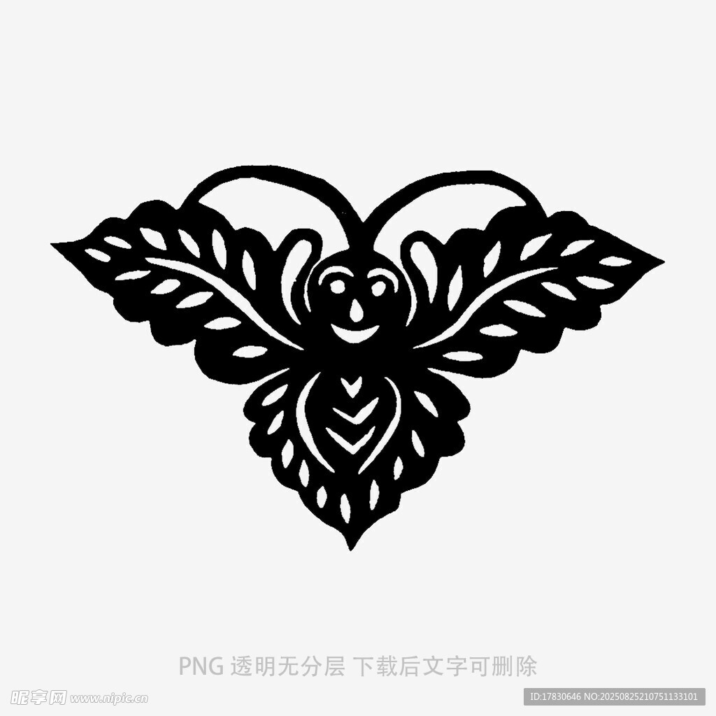 心形花卉圖案裝飾元素