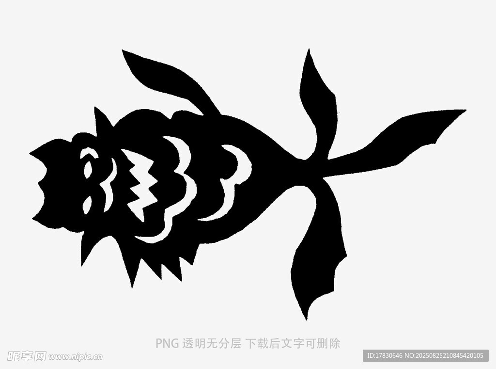 魚形剪紙藝術(shù)圖案