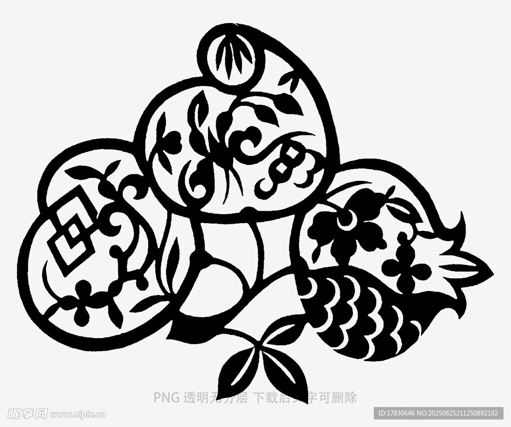 傳統(tǒng)剪紙風吉祥圖案