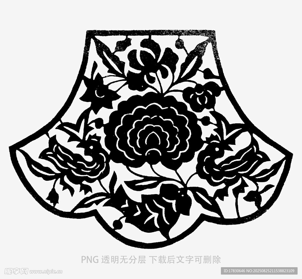 花卉圖案中式傳統(tǒng)肚兜設(shè)計(jì)