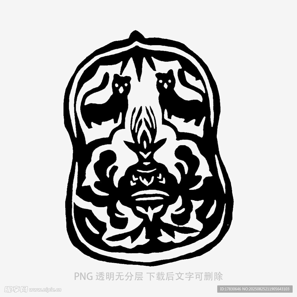 傳統(tǒng)剪紙風(fēng)格的神秘圖案