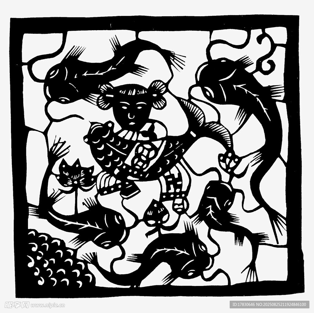 傳統(tǒng)剪紙中的神話戰(zhàn)斗場(chǎng)景