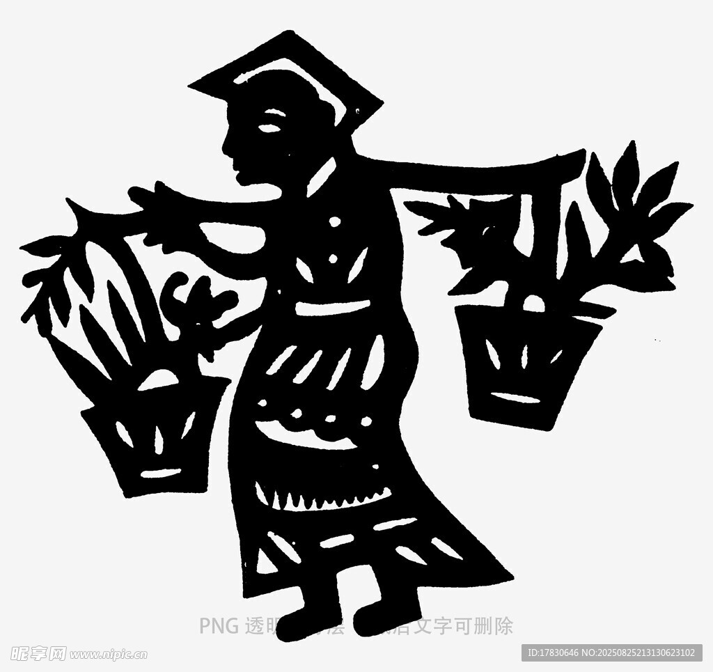 苗族婦女挑擔(dān)勞作剪影