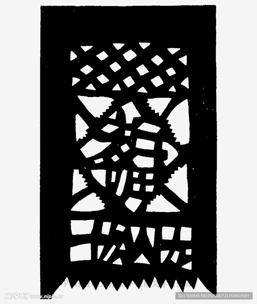 傳統(tǒng)剪紙福字圖案