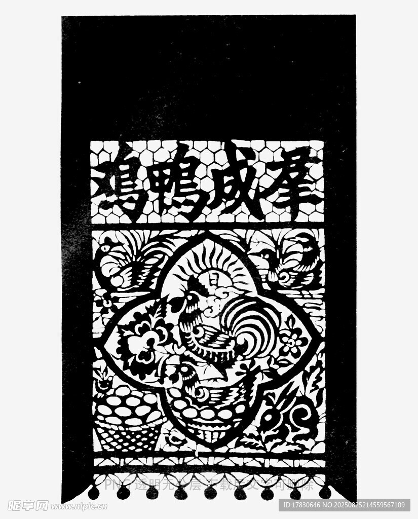 傳統(tǒng)剪紙風戲曲人物圖案