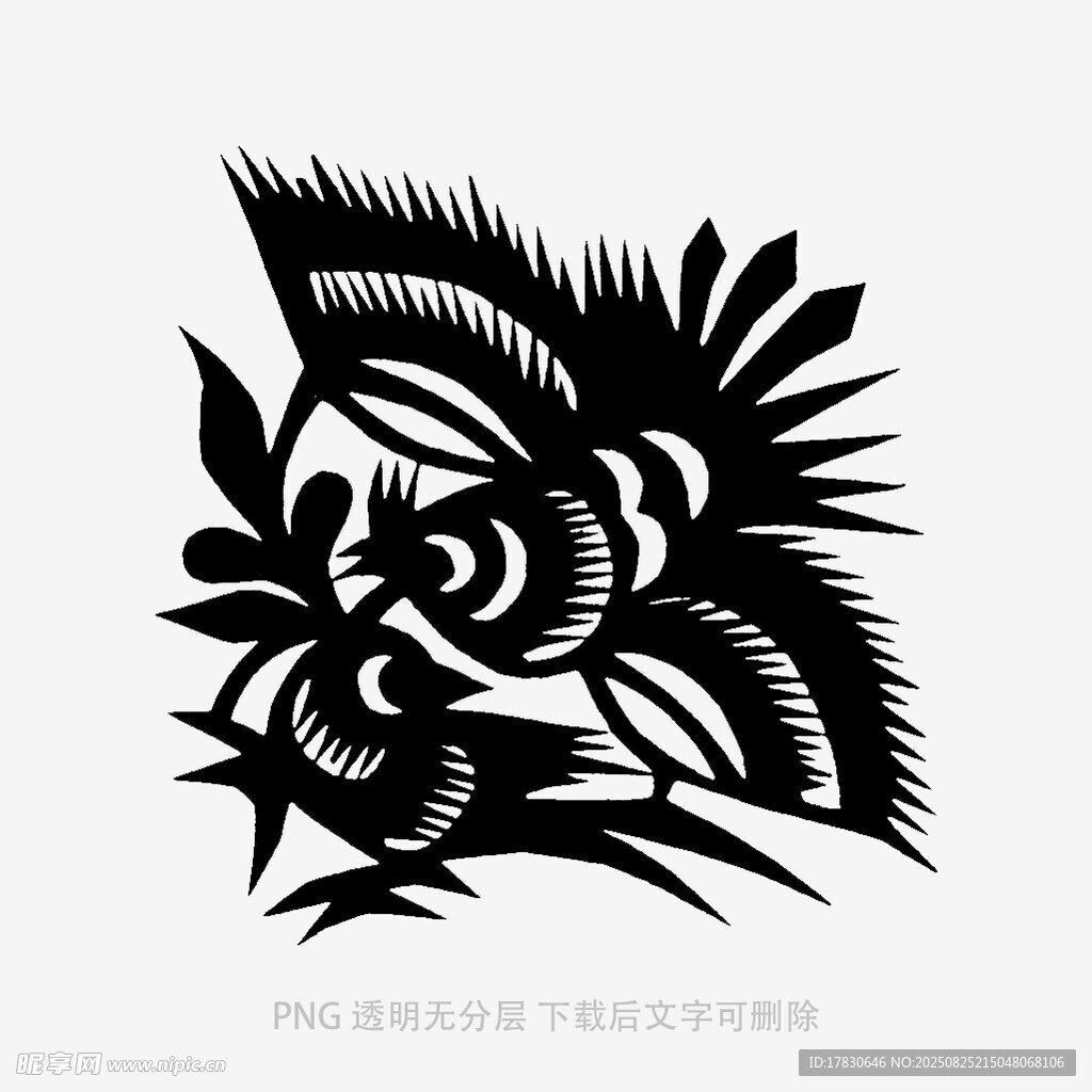 傳統(tǒng)剪紙風花卉圖案