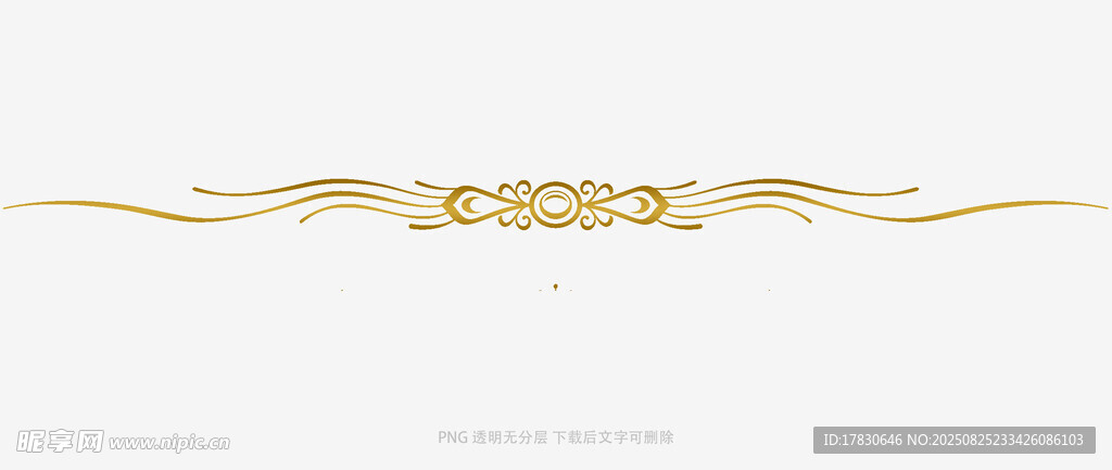 金色裝飾花紋圖案