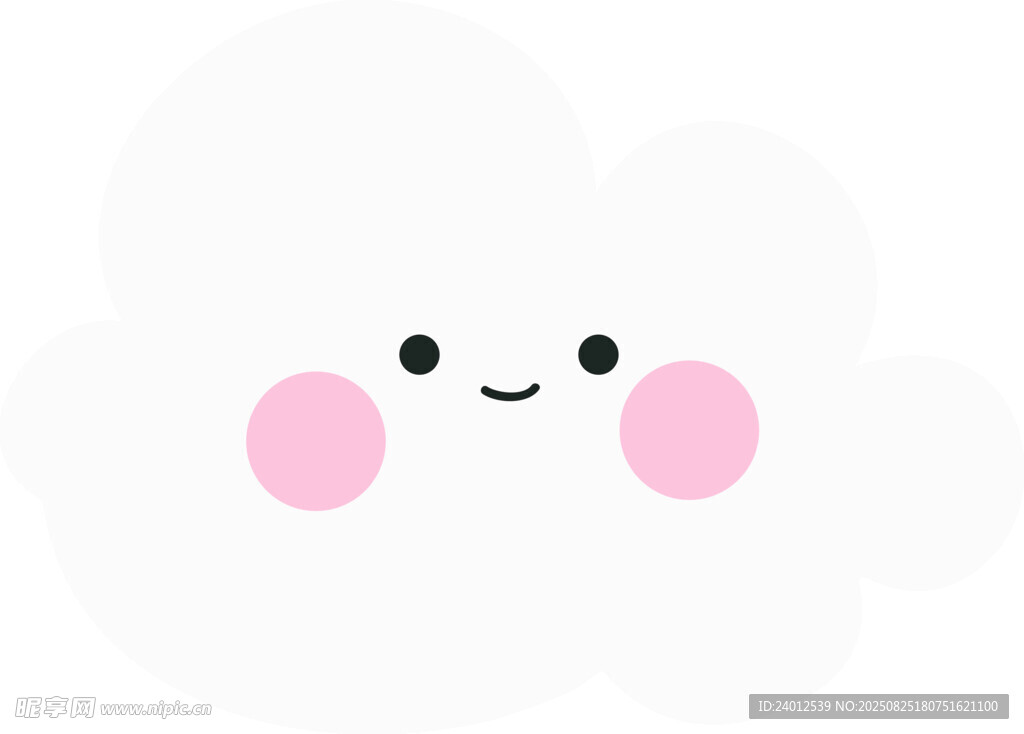 可愛(ài)云朵卡通形象