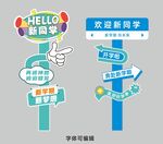 新學(xué)期指引立牌